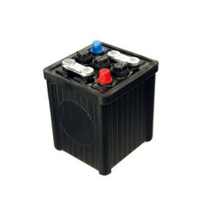 6 Volt 17HF Battery 58a Black Rubber Cased XK120, 140 MG, AUSTIN HEALEY C2767 picture