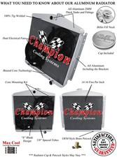 ER Champion 3 Row Radiator,12