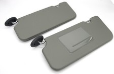 1999-2004 Suzuki Grand Vitara Chevy Tracker Sun Visor Set Of 2 Gray Vinyl LH RH picture