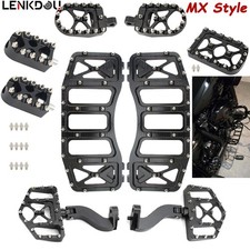 Floorboards MX Style Footpeg Shifter Peg Kit For Harley Touring Road King Glide picture
