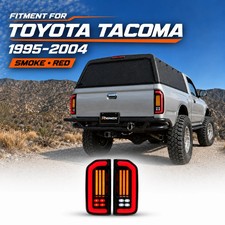 Pair Smoked Red Sequential LED Tail Lights Assembly For Toyota Tacoma 1995-2004 picture