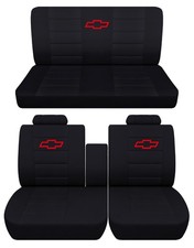 Fits 1977 to 1988 Chevy Monte Carlo 2door Front 40-60 split and Rear seat covers picture