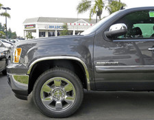 2008-2014 GMC Sierra 2500 3500 Polished Stainless Steel Fender Trim Molding picture