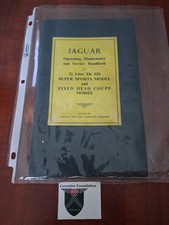 Jaguar XK120 Operating Maintenance & Service Handbook Excellent Condition picture