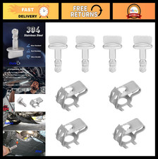 4 Sets Radiator Support Splash Shield Fasteners & Clips Kit for Ford Vehicles picture