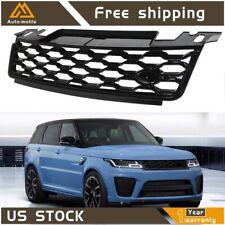 For 2018 2019 Range Rover Sport Full Gloss Black Grill Front Bumper Upper Grille picture