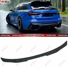 Carbon Fiber/Glossy Black FRP Rear Spoiler Wing For 2021-2026 Audi RS6 Avant C8 picture