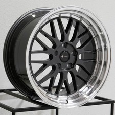 18x8/18x9 Vors VR8 5x114.3 35/35 Hyper Black Wheels Rims Set(4) 73.1 picture