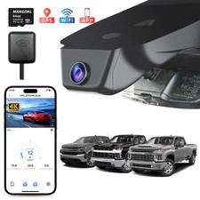 4K Dash Cam Custom for Chevy Silverado 1500 2022-2026 2500/3500 HD 2024-2026 GPS picture