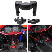 Carbon Fiber 3 in 1 Ignition & Fork Trim Cover for 15-23 Road Glide Upper Risers picture