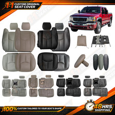 For 2003-2005 2006 GMC Yukon Sierra Silverado Factory Style Full Kit Seat Covers picture