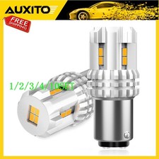 AUXITO 1157 BAY15D LED Turn Amber Signal Blinker Marker Side Light Bulbs 1~10Set picture