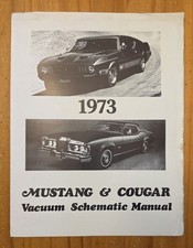 1973 Ford Mustang & Mercury Cougar Vacuum Schematic Manual - Jim Osborn picture