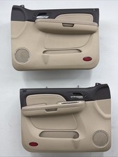 07-09 Cadillac Escalade Set Of Front Interior Power Door Panels OEM Tan/Brown picture