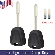 2  For Jaguar XJR XK8 XKR 1997-2006 Ignition Transponder Car Key Fob + ID13 Chip picture