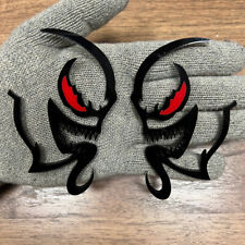 Venomous Badges Emblem Red Eye ,(2) BADGES, Fender Venom, Angry Agressive picture