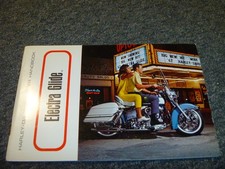 1967 Harley Davidson Electra Glide Motorcycle Owner Operator Rider Manual xz picture