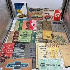 Vintage Chevrolet Truck Car Owners Manuals Service Repair Literature Lot 1940-70 picture
