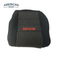 Fits 2007-2012 Jeep Wrangler JK Driver Bottom Seat Cover-Black w/ Dk Saddle picture