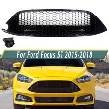 For Ford Focus ST 2015-2018 Front Bumper Grille Honeycomb Mesh Grill Gloss Black picture