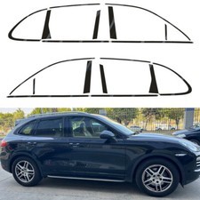 Glossy Black Chrome Delete Window Trims For Porsche Cayenne 2010-2016 picture