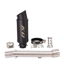 For Yamaha FZ1 FZ1N 2001-2005 Exhaust Muffler Mid Link Pipe Slip On Black Tips picture