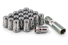20 McGard Chrome Spline Drive 12x1.25 Bulge Acorn Tuner Lug Nuts + Tool picture