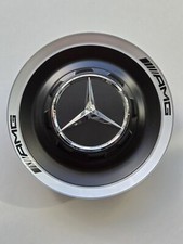 Mercedes Benz GT63 S63 SL63 GLS63 E63 AMG Dull Black Center Cap Wheel Hub Cover picture