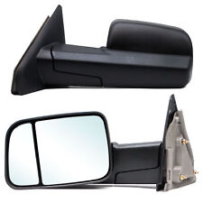 Pair Side Towing Mirrors For 02-08 Dodge Ram 1500 03-09 2500-3500 Manual Flip Up picture
