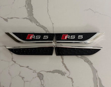 Audi RS5 (B9) Fender Badge Door Emblems Chrome 4-set Logo Full Set picture