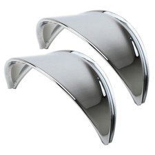 Empi 6450 Chrome Headlight Eyebrow With Smooth Finish, Pair picture