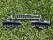 🔥 16-19 Jaguar X351 XJL XJ Bumper Lower Chrome Grille 3 Piece Set Factory OEM  picture