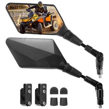 ATV Mirrors 8MM 10MM Foldable Motorcycle Mirrors Polaris Sportsman Raptor picture