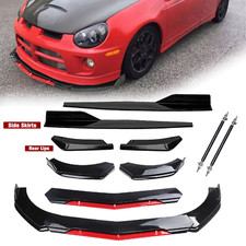 For Dodge Neon SRT-4 SXT RT Front Rear Bumper Lip Spoiler Splitter Gloss Black picture
