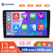 10.1'' Double 2 Din Android 13 Car Radio GPS WIFI BT Carplay Touch Screen Stereo picture