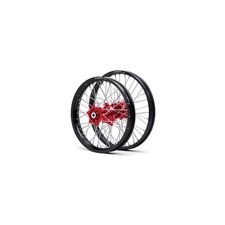 Dubya Edge Complete Wheel Set - Red / Black, 21x1.60 & 19x2.15 80-3504RB picture