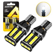 AUXITO 3157 Switchback LED Turn Signal Light Parking Lamp Amber White Color 2~10 picture