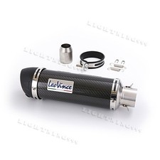 38-51mm Carbon Fiber Exhaust Muffler Pipe Ship On Fit Universal Motorcycle picture