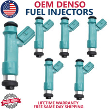 6pc NEW GENUINE DENSO 23250-31060 FUEL INJECTORS FOR 2003-2015 Toyota 4.0L V6 picture