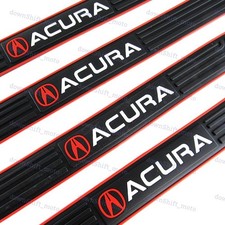 4PCS Black Rubber Car Door Scuff Sill Cover Panel Step Protector For Acura picture