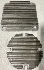 Model T Ford Starter Block Off Plates Front & Rear 1919-1927 Finned Aluminum picture