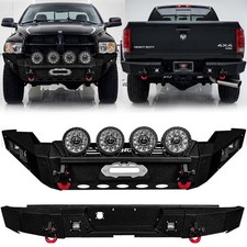Vijay For 1994-2002 Dodge Ram 2500/3500 Front/Rear Bumpers W/Winch Plate& Lights picture