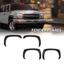 Factory Style Fender Flares Matte Black For 1999-2007 Chevy Silverado GMC Sierra picture