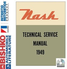 1949 AMC Nash 600, Ambassador 6 Factory Shop Service Manual CD picture