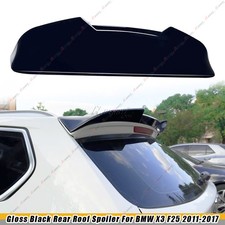 Fits 2011-2017 BMW X3 F25 X3M Style Rear Trunk Roof Spoiler Lip Wing Gloss Black picture