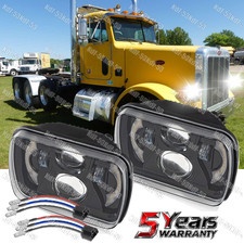 New 5x7 7x6 LED Headlights Hi/Lo Beam for Peterbilt 357 378 379 385 Trucks x2 picture