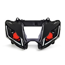 KT LED Headlight for Kawasaki Ninja ZX10R 2011-2015 V2 Red Demon eye picture