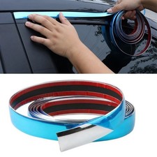 1'' 16FT Chrome Trim Molding Strip Car Door Window Bumper Side Trime Protector picture