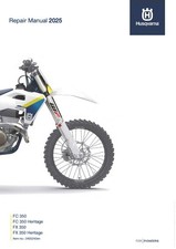 Husqvarna Service Workshop Shop Repair Manual 2025 FX 350 picture