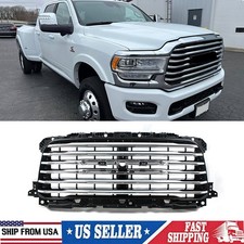 For 2019-2024 RAM 2500 3500 Longhorn Chrome Front Bumper Upper Grille 68445621AA picture